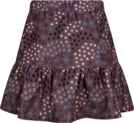Daily7 meisjes rok Flower Dark Mauve
