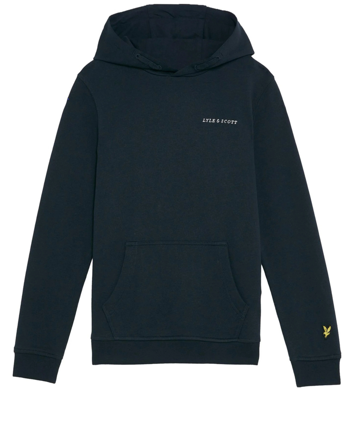 LYLE & SCOTT Script embroidered hoodie navy