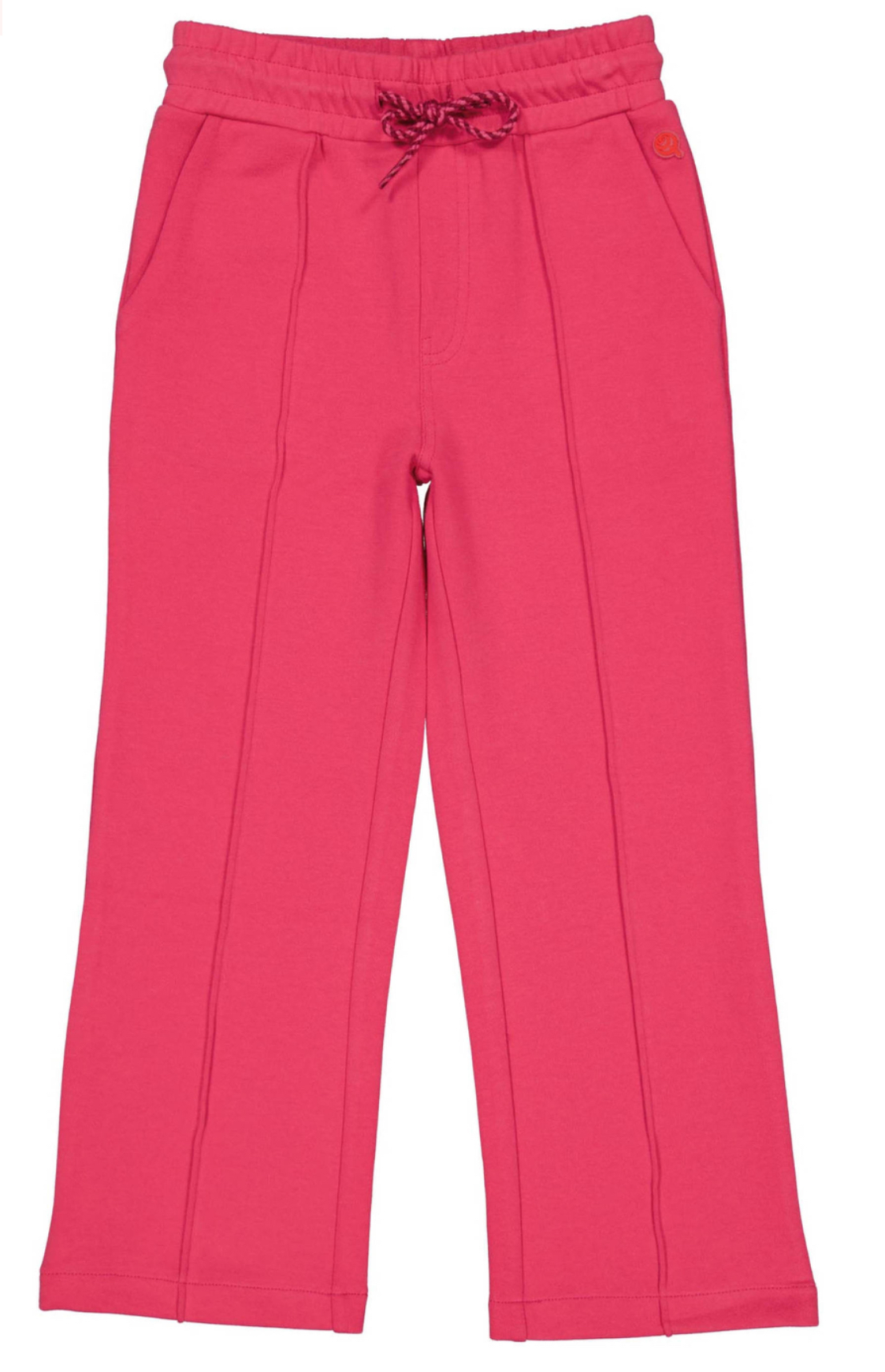 Quapi  regular fit joggingbroek Djuu met zijstreep roze
