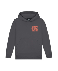 MALELIONS JUNIOR WAVE GRAPHIC HOODIE - IRON GREY