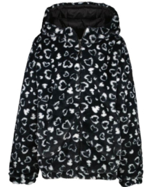 CARS Jeans Kids ZINX Nylon Black omkeerbare winterjas