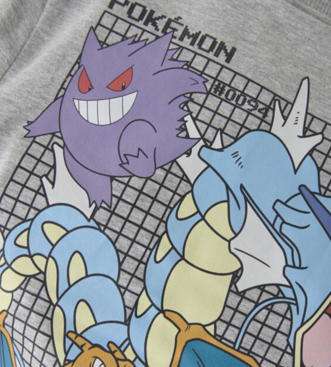 Minymo Jongens shirt Pokemon - Licht grijze melange