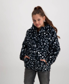CARS Jeans Kids ZINX Nylon Black omkeerbare winterjas
