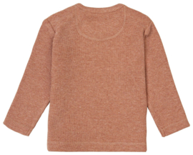 Noppies Baby U Tee ls rib Natal Cafe au Lait Melange