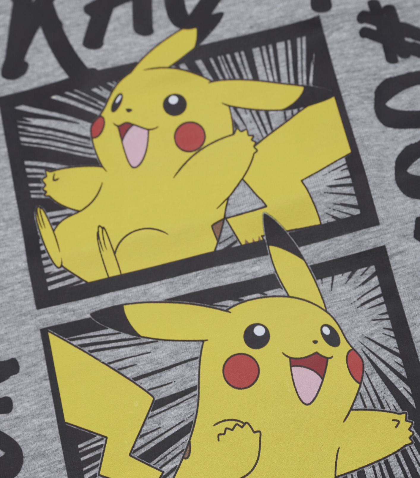Minymo Jongens pyjama Pokemon - Licht grijze melange