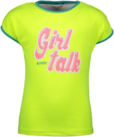 B.Nosy meisjes t-shirt Girl Talk Safety Yellow
