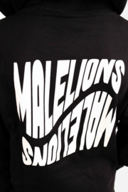 MALELIONS JUNIOR WAVE GRAPHIC HOODIE - BLACK