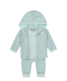 Dirkje unisex babypakje 3-delig mintgroen en ecru N283