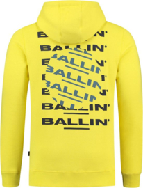 BALLIN’ Rotated Logo Hoodie Yellow