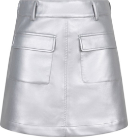 Indian Blue Jeans rok pu - Zilver grijs
