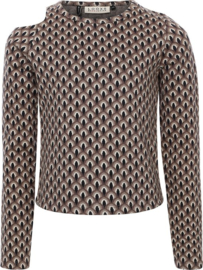 LOOXS 10sixteen Meisjes top open schouder - Graphic
