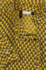 LOOXS REVOLUTION blouse met all over print geel/zwart 5180