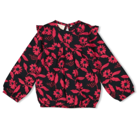 Jubel Blouse ruches AOP - Girls Club 92300021