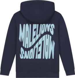 MALELIONS JUNIOR WAVE GRAPHIC HOODIE - NAVY