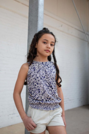 Quapi meisjes top Finda Sand Leopard aop