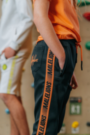 Malelions Junior Sport Striker Trackpants Navy/Salmon
