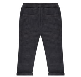 Babyface geruite regular fit broek grijs donkerbruin