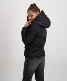 CARS Jeans Kids ZINX Nylon Black omkeerbare winterjas