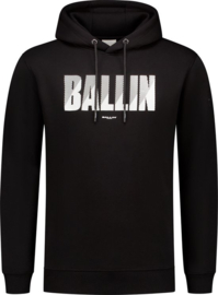 BALLIN’ Print Logo Hoodie Black