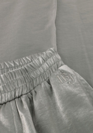 Indian Blue Jeans Wide Shiny Cargo Pants  silver