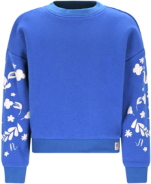 NONO - Konono Furry Sweat with Sleeveprint nautical blue