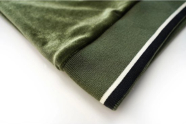 B.Nosy Meisjes sweater fluweel - Militairy groen 5371