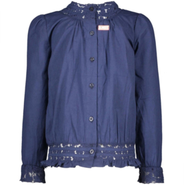 B.Nosy meiden shirt met kant Space Blue 5121