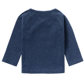 Noppies Baby U Tee overlap LS rib Nanyuki Navy Melange