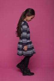 Le Chic Meisjes Jurk - Blue Navy 5840