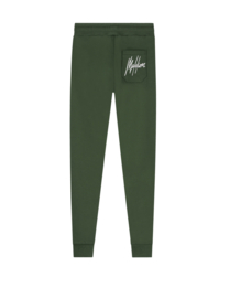 Malelions Junior Sport Coach Trackpants Army/White