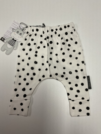 YOUR WISHES DOTS OFF WHITE BAGGY PANTS
