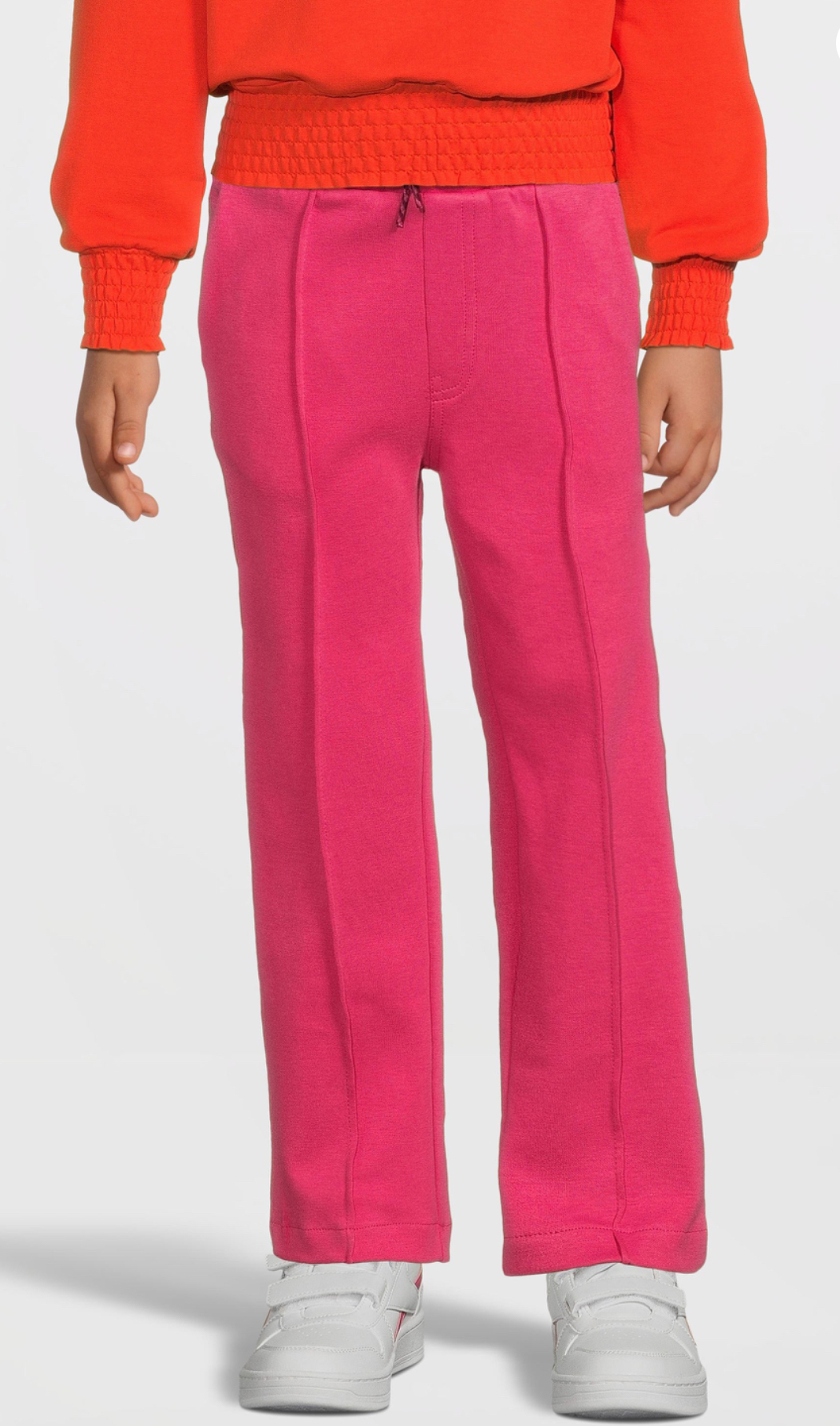 Quapi  regular fit joggingbroek Djuu met zijstreep roze