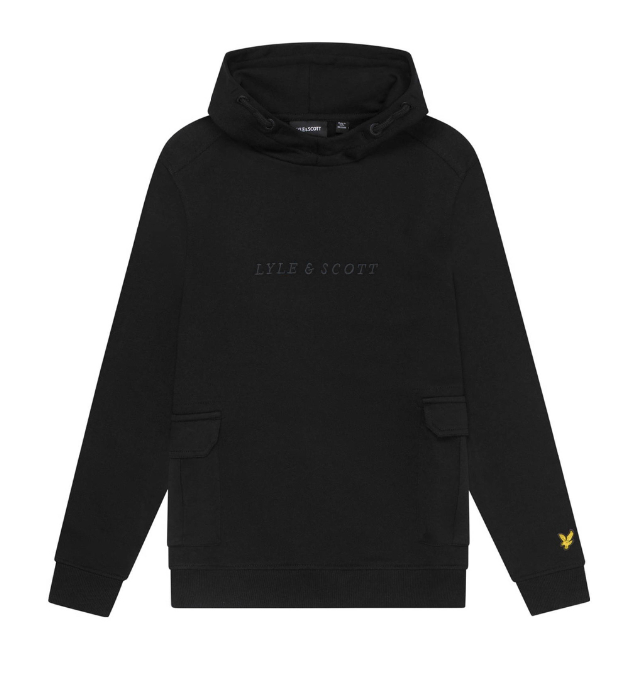 LYLE & SCOTT Cargo Pocket Hoodie Black