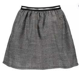 Le Chic Meisjes Terri Party Check Skirt Black