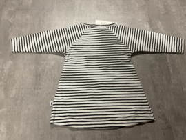 KLEIN jurkje off white/ black stripes