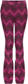 Geisha - Broek zigzag - Fuchsia/burgundy