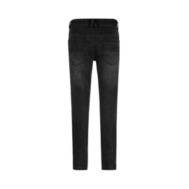No Way Monday-Jongens Broek Super Stretch skinny- Zwart