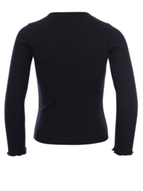 LOOXS REVOLUTION  RIB JERSEY TOP NAVY