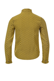 LOOXS REVOLUTION blouse met all over print geel/zwart 5180
