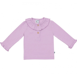 KLEIN Shirt Ruffle Collar Violet Tulle