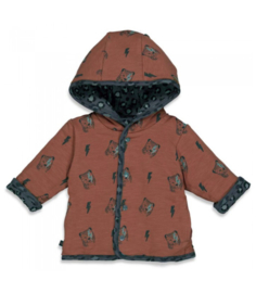 Feetje Omkeerbaar vest met capuchon - Wild Thing - Antraciet