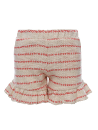 LOOXS STRIPED SHORT CORAL
