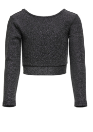 KIDS ONLY KOGVILMA GLITTER LS OPEN BACK TOP