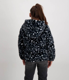 CARS Jeans Kids ZINX Nylon Black omkeerbare winterjas