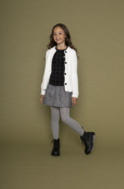 Le Chic Meisjes Terri Party Check Skirt Black