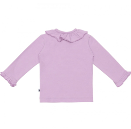KLEIN Shirt Ruffle Collar Violet Tulle