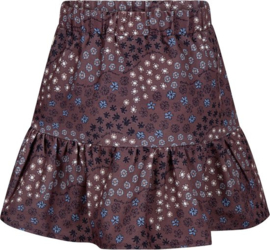 Daily7 meisjes rok Flower Dark Mauve