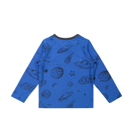 Koko Noko jongens shirt blauw planeten 40860