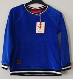 Br@nd Sweater Velours Cobalt