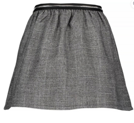 Le Chic Meisjes Terri Party Check Skirt Black